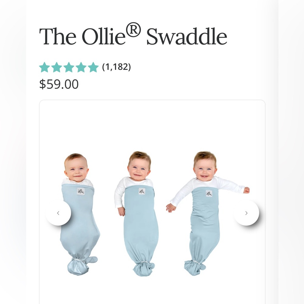 Ollie Swaddle and Laundry Bag